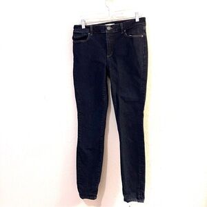 Ann Taylor LOFT Jeans Size 28/6 Leggings Dark Wash Slim Stretch Denim